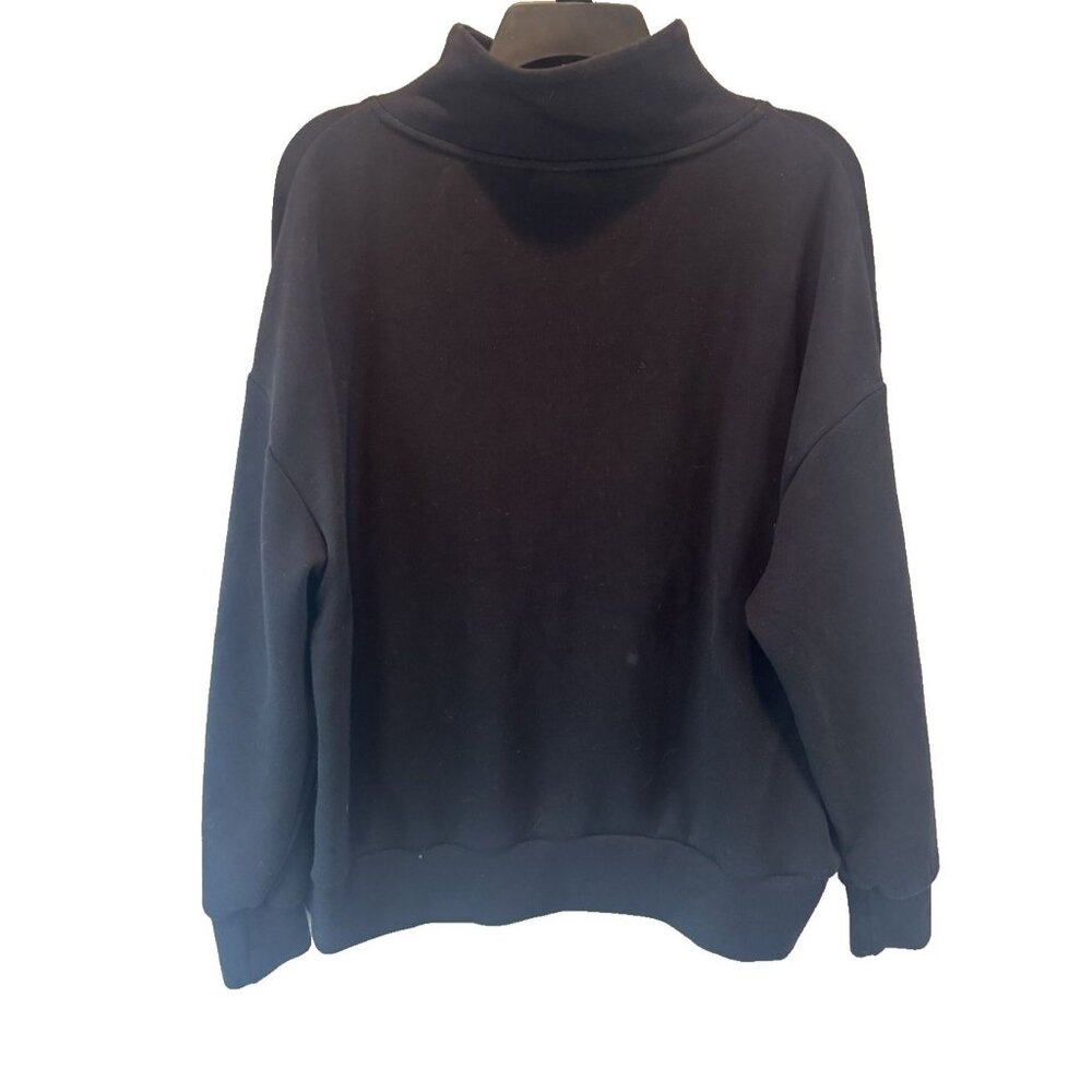 Varley Black Doublesoft Hawley 1/2 Zip Womens Sweatshirt L Soft Luxe Athleisure - Picture 5 of 10